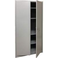 Armoire de rangement, Acier, 4 Tablettes, 78" h x 36" la x 24" P, Gris Distribution Industrielle GC