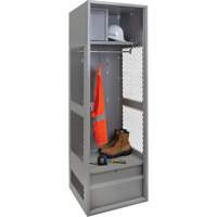 Casier pour &eacute;quipement, Acier, 24" la x 24" p x 72" h, Gris Distribution Industrielle GC