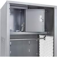 Casier pour &eacute;quipement, Acier, 24" la x 24" p x 72" h, Gris Distribution Industrielle GC