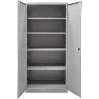 Hi-Boy Storage Cabinet, Steel, 4 Shelves, 72" H x 36" W x 18" D, Grey Distribution Industrielle GC