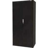 Hi-Boy Storage Cabinet, Steel, 4 Shelves, 72" H x 36" W x 18" D, Black Distribution Industrielle GC