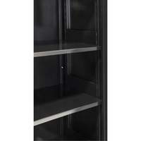 Hi-Boy Storage Cabinet, Steel, 4 Shelves, 72" H x 36" W x 18" D, Black Distribution Industrielle GC