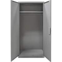 Wardrobe Storage Cabinet, Steel, 36" W x 18" D x 72" H, Grey Distribution Industrielle GC