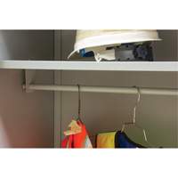 Wardrobe Storage Cabinet, Steel, 36" W x 18" D x 72" H, Grey Distribution Industrielle GC