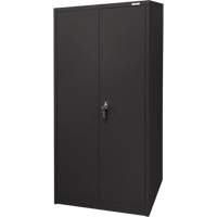 Storage Cabinet, Steel, 4 Shelves, 66" H x 30" W x 15" D, Black Distribution Industrielle GC