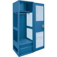 Gear Locker with Door, Steel, 24" W x 18" D x 72" H, Dark Blue Distribution Industrielle GC