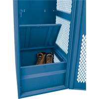 Gear Locker with Door, Steel, 24" W x 18" D x 72" H, Dark Blue Distribution Industrielle GC
