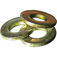 Rondelle plate SAE, 1/4", Zinc jaune Distribution Industrielle GC