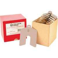 Assortiments de cales d'&eacute;paisseur &agrave; rainure, 2" lo x &eacute;paisseur 0,001"- 0,075", 2" la, Acier inoxydable Distribution Industrielle GC