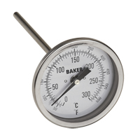 Bi-Metal Thermometers, Contact, Analogue, 50-550°F (0-260°C) Distribution Industrielle GC