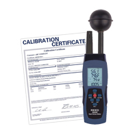 Compteur de contrainte thermique au thermom&egrave;tre-globe mouill&eacute; (WBGT) avec certificat de calibration Distribution Industrielle GC