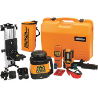 Laser rotatif horizontal et vertical &agrave; nivellement automatique et faisceau rouge, 200' (60 m), 635 N.m Distribution Industrielle GC