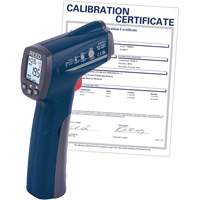 Thermom&egrave;tre &agrave; infrarouge avec certificat de calibration, -25,6°- 752° F ( -32° - 400° C ), 12:1, &eacute;missivit&eacute; Ajustable Distribution Industrielle GC