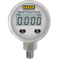 B5000 Series Pressure Gauge, 2-1/2" , 0 - 103.4 kPa/0 - 15 psi/0 - 416 in. w.c., Bottom Mount, Digital Distribution Industrielle GC