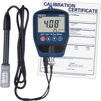 pH/mV-m&egrave;tre avec temp&eacute;rature, comprend un certificat de calibration Distribution Industrielle GC