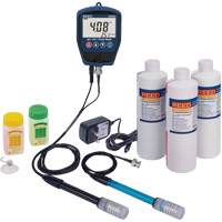 Trousse de pH/mV-m&egrave;tre R3525 avec &eacute;lectrode de potentiel redox, solution de pH/conductivit&eacute; et adaptateur de courant Distribution Industrielle GC