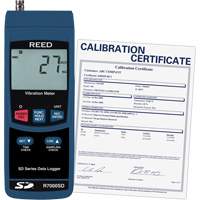 Vibrom&egrave;tre &agrave; enregistrement de donn&eacute;es avec certificat de calibration, 10% - 85% HR, 32°- 122° F ( 0° - 50° C ) Distribution Industrielle GC