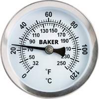 Thermom&egrave;tre de surface tuyau, Sans contact, Analogique, 32-250°F (0-120°C) Distribution Industrielle GC