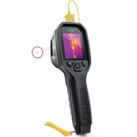 Cam&eacute;ra d'imagerie thermique IR 24:1 avec laser Bullseye et thermocouple de type K, 160 x 120 pixels, -10° - 45°C (14° - 113°F), 70 mK Distribution Industrielle GC
