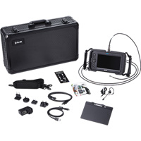 Ensemble de vid&eacute;oscope haute performance avec cam&eacute;ra HD double & longue sonde, 1280" lo x 720" la Affichage, 1024 x 600 pixels, 4,9 mm (0,19") T&ecirc;te de cam&eacute;ra Distribution Industrielle GC