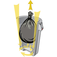 Contenants ronds Brute, Poly&eacute;thyl&egrave;ne, 44 gal. US Distribution Industrielle GC