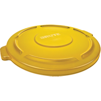 Couvercles ronds Brute, Couvercle plat, Plastique/Poly&eacute;thyl&egrave;ne, Convient aux contenants 22" dia. Distribution Industrielle GC