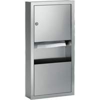 Combinaisons distributeurs d'essuie-mains & poubelle, Manuel, 14" la x 4" p x 28" h Distribution Industrielle GC