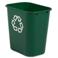 Corbeille moyenne pour le recyclage, De bureau, Plastique, 28 pintes US Distribution Industrielle GC