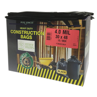 Sacs pour d&eacute;chets pour entrepreneurs, Fort, 30" la x 48" lo, 4 mils, Noir, Capacit&eacute; 124,91 L (33 gal.) Distribution Industrielle GC