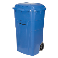 Roll Out Recycling Bin, Curbside, Polyethylene, 65 US gal. Distribution Industrielle GC