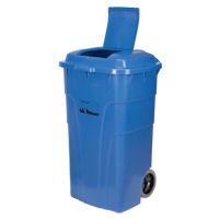 Roll Out Recycling Bin, Curbside, Polyethylene, 65 US gal. Distribution Industrielle GC