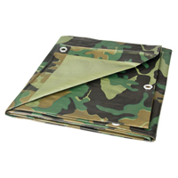 B&acirc;che, Robuste, Camouflage, 6' x 8' x 6 mils Distribution Industrielle GC