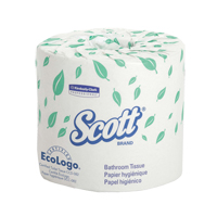 Scott&reg; Toilet Paper, 1 Ply, 550 Sheets/Roll, 403' Length, White Distribution Industrielle GC