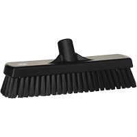Balai-brosse pour planchers et mur, Crins Ferme, 12", Polyester, Noir Distribution Industrielle GC
