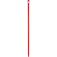 Manche ultra hygi&eacute;nique, Balai/Grattoir/Raclette, Rouge, Ergonomique, 59" lo Distribution Industrielle GC