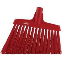 T&ecirc;te de balai oblique, Crins Extra-ferme, 12", Polyester, Rouge Distribution Industrielle GC