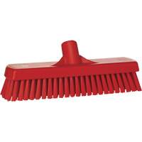 Deck & Wall Scrub Brush, Stiff Bristles, 12", Polyester, Red Distribution Industrielle GC