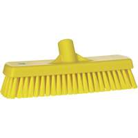 Deck & Wall Scrub Brush, Stiff Bristles, 12", Polyester, Yellow Distribution Industrielle GC