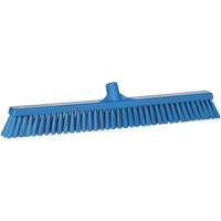 Combo Bristle Push Broom, Coarse/Fine Bristles, 24", Polyester, Blue Distribution Industrielle GC