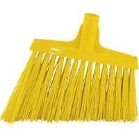Angle Broom Head, X-Coarse Bristles, 12", Polyester, Yellow Distribution Industrielle GC
