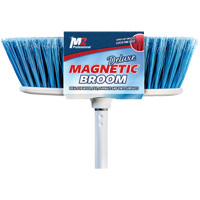 Flat Magnetic Indoor Broom with Handle, 48" Long Distribution Industrielle GC