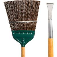 Balai d'aiguillage et de cantonnier avec ciseau robuste forg&eacute;, Manche en Bois, Soies en Polypropyl&egrave;ne, 55" lo Distribution Industrielle GC