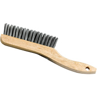 Shoe Handle Scratch Brush, Steel, 4 x 16 Wire Rows, 9-3/4" Long Distribution Industrielle GC