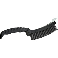 Scratch Brush, Steel, 4 x 17 Wire Rows, 12" Long Distribution Industrielle GC