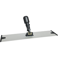 Support de vadrouille &agrave; &eacute;pousseter en microfibres &agrave; boucles et crochets, 18", Aluminium Distribution Industrielle GC