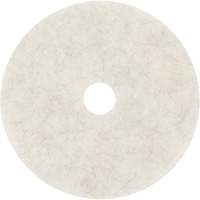 Natural Blend Pad, 17", Burnishing, White Distribution Industrielle GC