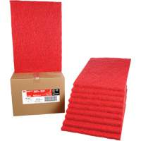 Carpet Bonnet Pad, 14" x 20", Buffing/Cleaning, Red Distribution Industrielle GC