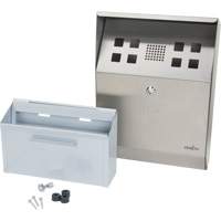 Cendrier, Montage mural, Acier inoxydable, Capacit&eacute; 1 Litre, Hauteur 11-4/5" Distribution Industrielle GC