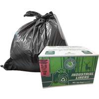 Sacs &agrave; d&eacute;chets EcoLogo, T-Fort, 48" la x 60" lo, Transparent, Capacit&eacute; 246,05 L (65 gal.) Distribution Industrielle GC