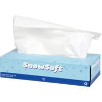 Papier-mouchoir de premi&egrave;re qualit&eacute; Snow Soft, 2 pli, 7,4" lo x 8,4" la, 100 feuilles/boîte Distribution Industrielle GC